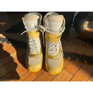 Marc by Marc Jacobs gRoOvY Yellow Hidden Platform high top Sneakers 39